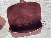 Dior Bobby Burgundy Calfskin Bag 22x17x5cm - 3