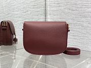 Dior Bobby Burgundy Calfskin Bag 22x17x5cm - 2