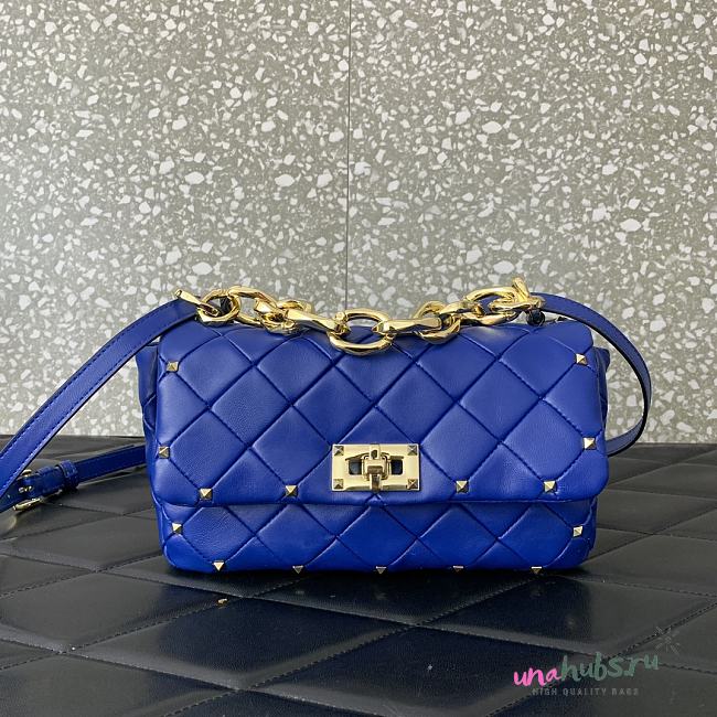 Valentino Garavani Small rockstud Spike Shoulder Bag 23x17x7cm - 1