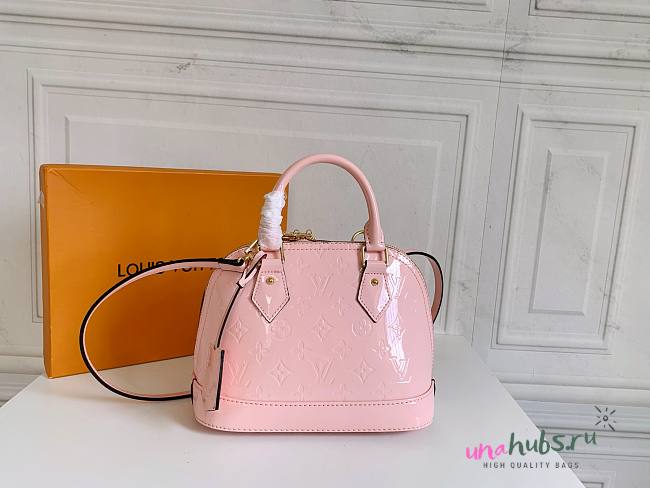 Louis Vuitton M50415 Alma BB Tote Bag Monogram Vernis - 1