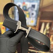Hermes Black Silver Belt 3.8cm - 2