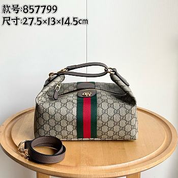 Gucci Vanity medium top handle bag monogram 27.5x13x14.5cm