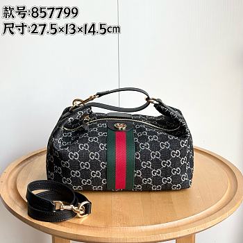 Gucci Vanity medium top handle bag black 27.5x13x14.5cm