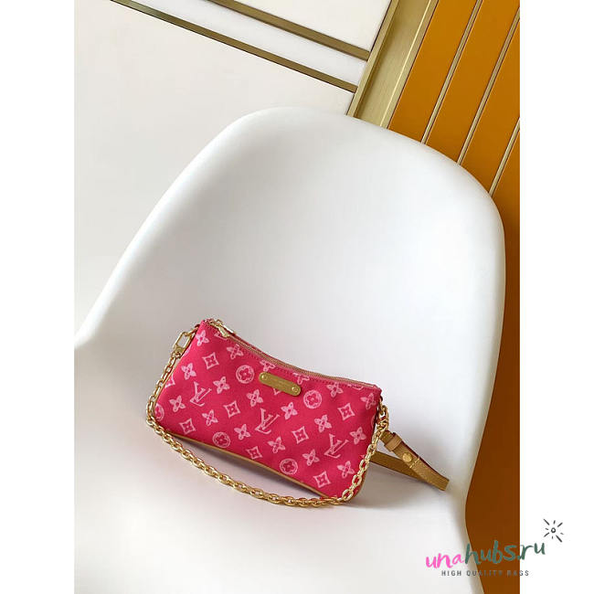 Louis Vuitton Pochette Liv Monogram Rose Ruban 24x13x6.5cm - 1