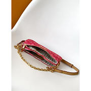 Louis Vuitton Pochette Liv Monogram Rose Ruban 24x13x6.5cm - 4