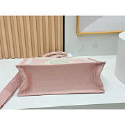 Dior Medium Book Tote With Strap In Pink 36x27x16cm - 3