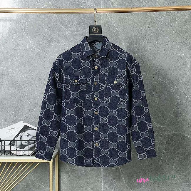 Gucci GG Ebony Denim shirt blue - 1