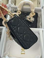 Dior Mini Lady Black Bag 17cm - 5