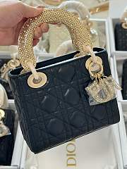 Dior Mini Lady Black Bag 17cm - 4