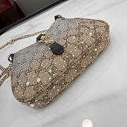 Gucci Jackie Notte Sparkle Sparkly Mini Bag 19.5x18x3.5cm - 3