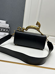 Lanvin Pencil Cat Bag Box Calf Black 27x11x9cm - 4