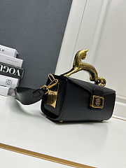 Lanvin Pencil Cat Bag Box Calf Black 27x11x9cm - 2