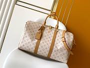 Louis Vuitton Keepall Bandoulière 45 Beige 45x27x20cm - 1