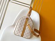 Louis Vuitton Keepall Bandoulière 45 Beige 45x27x20cm - 5