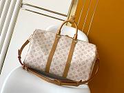 Louis Vuitton Keepall Bandoulière 45 Beige 45x27x20cm - 3