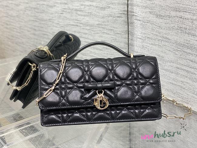 Dior My Mini Bag Black Cannage Lambskin 21x11.5x4.5cm - 1