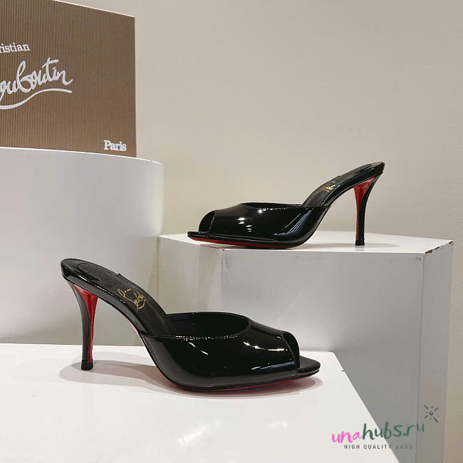 Christian Louboutin Me Dolly Black Patent Heel - 1