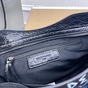 Balenciaga Agneau Graffiti Shoulder Bag Large Black 38x24x16cm - 3