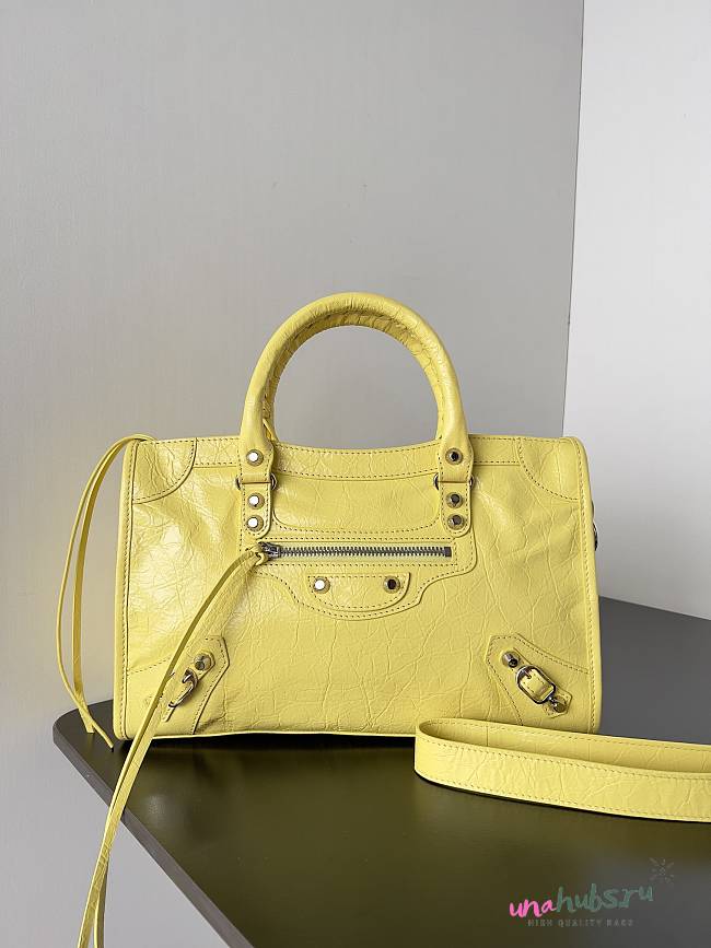 Balenciaga Le City Yellow Shoulder Bag 30x20x10cm - 1