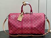 Louis Vuitton Keepall Bandoulière 45 Pink 45x27x20cm - 1