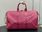 Louis Vuitton Keepall Bandoulière 45 Pink 45x27x20cm - 3