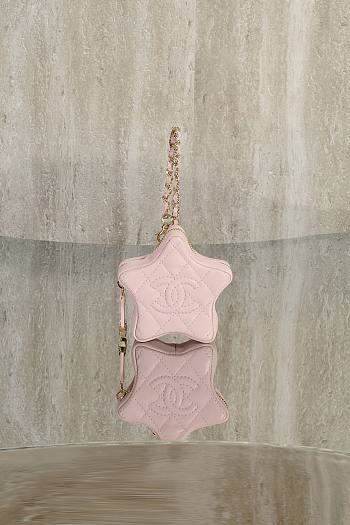 Chanel Mini bag accessories pink 9.8x9.8x2.7cm