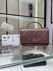 Chanel Woc Caviar Dark Brown 19cm - 1