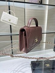 Chanel Woc Caviar Dark Brown 19cm - 5