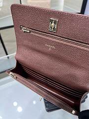 Chanel Woc Caviar Dark Brown 19cm - 4