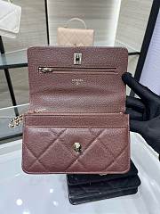 Chanel Woc Caviar Dark Brown 19cm - 3
