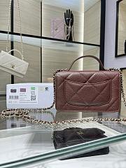 Chanel Woc Caviar Dark Brown 19cm - 2