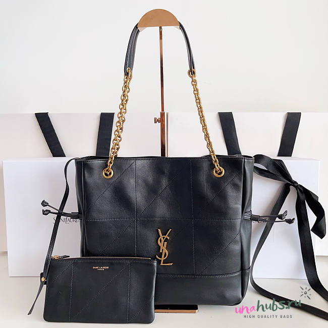 YSL Jamie Shopping Small Lambskin Black 29x28x8cm - 1