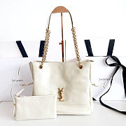 YSL Jamie Shopping Small Lambskin White 29x28x8cm - 1