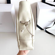 YSL Jamie Shopping Small Lambskin White 29x28x8cm - 4