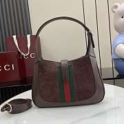 Gucci Jackie 1961 medium bag brown suede 27.5x19x4cm - 3