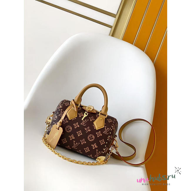 Louis Vuitton Speedy Trunk 20 Monogram Brown 20.5x13.5x11cm - 1