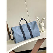 Louis Vuitton Keepall Bandoulière 50 Blue Monogram 50x29x23cm - 3