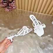 Loewe Flamenco Knot sandal in lambskin White 4.5cm - 4