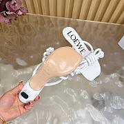 Loewe Flamenco Knot sandal in lambskin White 4.5cm - 3