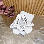 Loewe Flamenco Knot sandal in lambskin White 4.5cm - 2