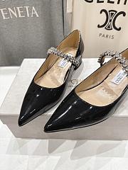 Jimmy Choo Bing leather ballerina shoes - 3