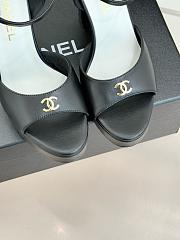 Chanel Sandals Lambskin Black 11cm - 4