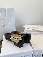 Dior J'Adior Ballet Flat Black Patent Calfskin - 2