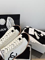 Chanel White Black Sneaker - 2