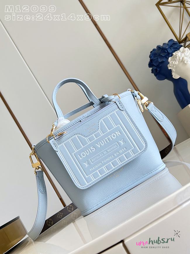 Louis Vuitton Neverfull Bandoulière Inside Out BB H33 Blue - 24x14x9 cm - 1