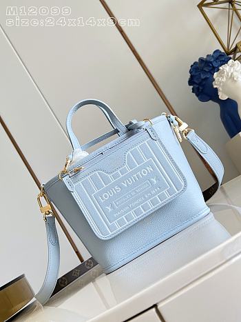 Louis Vuitton Neverfull Bandoulière Inside Out BB H33 Blue - 24x14x9 cm