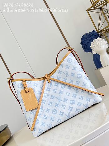 Louis Vuitton CarryAll PM Blue 29x24x12cm 