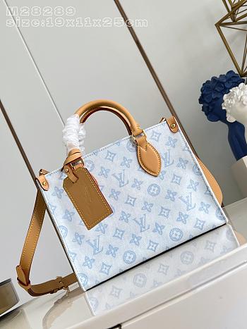 Louis Vuitton OnTheGo PM Blue 25x19x11.5cm