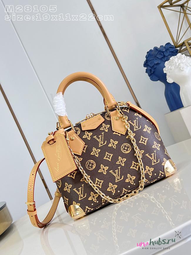 Louis Vuitton Alma Trunk BB Monogram Brown 23.5x17.5x11.5cm - 1