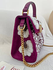Valentino Garavani Mini Vsling Embroidered Handbag 22x16x9cm - 6